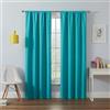 Eclipse Kendall Tenda Oscurante per Finestra, Moderna, Termica, con Tasca per Asta, per Camera da Letto o Soggiorno (1 Pannello), Tessuto, Turchese, 95.00 x 42.00