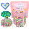 VynyQoo Perline da Stirare Fosforescenti, 3200 Pezzi in 7 Colori, Perline Fusibili da 5 mm, Kit Creativo per Bambini 6+, Idea Regalo Perfetta per Compleanno e Capodanno