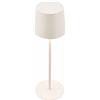 BRILONER - Lampada da tavolo LED senza fili IP44 con touch, dimmerabile, batteria e sorgente luminosa sostituibili, da comodino, campeggio, per esterni, 11 x 33 cm, bianco antico