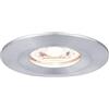 Paulmann 94304 Nova mini Plus lampada da incasso LED Coin rotonda fissa incl. 1 faretto da incasso da 4 Watt dimmerabile alluminio tornito apparecchio da incasso alluminio bianco caldo 2700 K