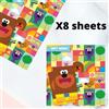 Danilo Promotions LTD Hey Duggee - Carta da regalo, 8 fogli, 8 etichette, dimensioni: 70 x 50 cm, prodotto ufficiale responsabile