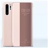 MIKUAF Luxury fashion Original Smart View Window Flip Case Cover per Huawei P40 P30 P20 P10 Plus Mate 9 10 20 30 Pro Lite Custodia in pelle Honor 8X 10 10i, oro rosa, per Mate 20 Lite