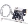 Sirxlevcy Scheda di Acquisizione Video HD DV PCI-e 1 X 1394 A 4 Porte Scheda Firewire 800/400/200/100Mbps Supporta Hot-Swapping per Desktop