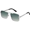 gesruny ㅤ Gesruny occhiali da sole uomo donna polarizzati occhiali da aviatore classici retrò ultraleggeri rettangolari montatura in metallo unisex protezione UV400 occhiali da sole pilota, Cornice argento blu