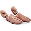 rismart Legno di Cedro Tendiscarpe, Scarpe Shaper include Calzascarpe per Uomo Donna 100% Naturale Legna Fatto (EU43-44,Marrone)