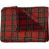 BIANCHERIAWEB Plaid Divano Tartan Scozzese Vari Colori A Quadri Coperta Inverno Calda Morbida 1 Piazza Bordeaux