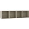 vidaXL Libreria/Mobile TV con Scomparti Aperti Elegante Mobiletto Basso Espositore Scaffali Arredo Casa Porta TV Rovere Sonoma in Truciolato