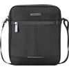 RONCATO Easy Office 2.0 borsello tracolla uomo 1 comparto con zip e tasca frontale - Nero