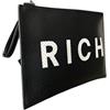 John Richmond - Pochette Nero/bianco art.RWP25077BO NERO/BIANCO TU