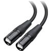 Cable Matters Cavo Ethernet schermato Cat6 compatibile con connettori RJ45 EtherCON in nero, 9,1 m, per applicazioni audio e video professionali e di rete