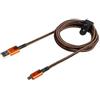 Watio Wave Cavo USB - Cavo USB a microUSB da 1,5 m, colore: nero e arancione, ideale per caricare e trasferire dati da dispositivi mobili. *