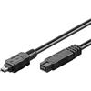 PremiumCord Cavo FireWire 800 1394B 9 Pin 4 Pin 1,8 m