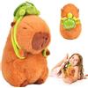Pipihome Peluche di Capibara, Animale di Peluche di Capibara, Simulazione Animale Capibara Peluche, Decorazioni per la casa in Peluche Morbido e Carino, Regali di Compleanno di Natale per Bambini (2)