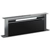 Klarstein Verosteel Cappa Aspirante 90 cm - A++ Efficienza, 906,2 m³/h, Touch Invisibile, LED, Filtro Carbone, Cappa Cucina a Scomparsa, Vetro Nero & Alluminio, Silenziosa