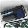 Flaconi Auto Organizer Visiera,Organizer parasole per auto,Accessori Auto Interno,Gadget Auto,Organizer Auto,Auto Parasole Organizer Visiera Dell'Auto Aletta Per Occhiali Sole Telefono(Nero)