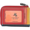 VISCONTI Portafoglio in pelle Rainbow Collection PHI PHI Slimline per carte di credito RB110, Nero/Rhumba, Taglia unica, Moderno