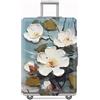 Tripnuo Elastico Coperture per Valigie Applicare alla 18 ''-32 ''Valigie, Custodie Protettive per Valigie Accessori di Viaggio Luggage Protector Suitcase Cover (Flower, L)