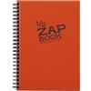Clairefontaine 8349C - Quaderno a spirale 1/2 Zap Book 80 fogli 100% riciclato bianco 14.8x21 cm 80 g, copertina di colore casuale