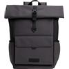 Tommy Hilfiger TH Seasonal Pu Rolltop Backpack Am0am13644, Zaino Uomo, Grey (Charcoal Gray), One Size