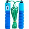 LEMLIN Corda per Saltare Bambini con Contatore 240cm - Lunghezza Regolabile, Manici in Schiuma Morbida, Ideale per Fitness e Sport Infantile (Colore Casuale)