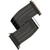LINKUP - AVA5 Cavo Riser PCIE 5.0 [70cm (Lunghezza totale 74cm)] Pronto per RTX5090 RX9070 GPU | Velocità x16 128GB/s | Compatibile con PCIE 4.0 e WRX80/WRX90E | Angolo dritto Nero