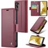 Rerzoiro Cover per Samsung Galaxy S22 Plus Custodia Portafoglio [Blocco RFID] Premium Pelle PU Wallet Case Flip Libro con Porta Carte Slot Supporto Flip Case per Samsung Galaxy S22 Plus, Rosso