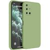 HAFFAN Custodia in Silicone TPU Compatibile con Samsung Galaxy A51 4G (6.5 inches), Cover Case Protettiva per Cellulare - Verde Matcha
