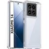 Captor Cover Trasparente per Xiaomi 14 5G, Custodia TPU in Silicone Flessibile Morbida e Sottile, Protezione Fotocamera di Alta Qualità con Bordo Rialzato per Schermo e Fotocamera