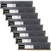Gigastone 【DDR4 RAM】GIGASTONE 64GB Kit(8x8GB) DDR4 2666MHz (2400MHz or 2133MHz) PC4-21300 (PC4-19200/17000) CL19 1.2V UDIMM 288pin Unbuffered Non ECC Ideale PC Desktop alta prestazione Memoria Upgrade
