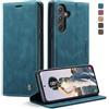 Phernykas Cover per Samsung Galaxy A55 5G, Flip Libro in Pelle Premium, Wallet Case con Porta Carte, Portafoglio Case Chiusura Magnetica, [Antiurtoo][Cavalletto] Custodia per Samsung A55, Blu-verde