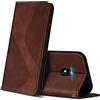 ZONNAVI Cover per Samsung Galaxy J3 2017, Flip Custodia Pelle PU con [Slot Cart] [Supporto Stand] [Magnetica], Cover a Libro Portafoglio per Samsung J3 2017 (Marrone)