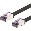 1aTTack.de - 1,5 m - Cavo patch CAT6a Superflex Ethernet Gigabit LAN RJ45 CAT6 A 10000 Mbit s SFTP PIMF 500 MHz compatibile con CAT6 CAT5 - nero - 1 pezzo