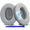 SoloWIT Cuscinetti Auricolari in gel refrigerante di ricambio, Cuscino per le Cuffie over-ear Bose QuietComfort 35 (QC35) e Quiet Comfort 35 II (QC35 II), Schiuma Antirumore-Argento