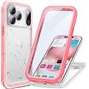 Cozycase Cover TOP Antiurto IP68 Impermeabile Per iPhone 17 Pro Max Militare Resistente 360 Integrale Subacquea Antipolvere Rugged Custodia Anti Urto Doppia Waterproof Case Per iPhone 17 Pro Max, Rosa