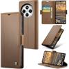 Rerzoiro Cover per Xiaomi Redmi 14C Custodia Portafoglio [Blocco RFID] Premium Pelle PU Wallet Case Flip Libro con Porta Carte Slot Supporto Flip Case per Redmi 14C, Marrone