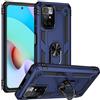 Max Power Digital MPD Cover per Xiaomi Redmi 10 con Girevole Anello 360 Gradi Custodia Magnetica Antiurto Rigida Resistente Protettiva Case Bumper Ring (Xiaomi Redmi 10, Blu)