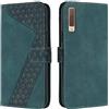 OKZone Cover per Samsung Galaxy A7 2018/A750, Custodia in Pelle Samsung A7 2018/A750, Cover a Libro Galaxy A7 2018/A750 Magnetica Portafoglio Folio PU Pelle Flip Caso con Wallet Case Cover (Verde)