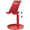AICase Supporto Tablet/Telefono, universale regolabile supporto per iPad Pro 10.5/9.7/12.9, iPad Air, iPad Mini 2/3/4, iPhone, Samsung Tab, altri smartphone e tablet [4-12.9 pollici]-rosso