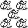 HYSHIKRA Cuffie Walkie Talkie, Auricolare compatibile con Midland G6 G7 / PRO G9 / PRO G12 GXT250 GXT550 GXT650 LXT80 (5, Forma a G)