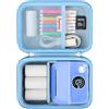 Supmay Bambini Cassa fotocamera Compatibile con ASTGMI per HiMont per TIATUA per CalineGam per Aissom per MYSTILUCK Macchina Fotocamera Istantanea, Stampa sacchetto di archiviazione carta, Blu
