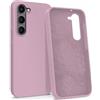 MyGadget Custodia per Samsung Galaxy S23 - Hardcase con Strato Microfibra & Cover Silicone Resistente - Protezione Antigraffio & Antiurto - Rosa