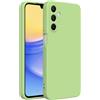 Captor Cover Custodia Colorata in Silicone Liquido per Samsung Galaxy A15, Alta Qualità con Bordo Rialzato per Schermo e Protezione Fotocamera Morbida Con Microfibra Interna (Verde)