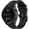 GIOPUEY Cinturini Compatibile con Garmin Fenix 8 43MM, Morbido Silicone Cinturino [Resistente all'Usura] [Traspirante] - Black