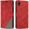 SONWO Cover per Huawei Y5 2019 / Huawei Honor 8S Custodia, Flip Caso in PU Pelle Case Cover Premium Portafoglio Custodia per Huawei Y5 2019 / Huawei Honor 8S, Supporto Stand, Slot per Schede, Rosso