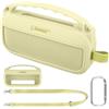 co2CREA Custodia Protettiva in Silicone Compatibile per altoparlante portatile Bluetooth Bose SoundLink Flex 2nd Gen (silicone + gancio moschettone + tracolla (altoparlante non incluso)