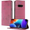 XINYEXIN Custodia per Nothing Phone 3a, Cover a Libro in Pelle PU con Blocco RFID, Slot per Carte, Supporto, Protezione Completa Antiurto - Rosso