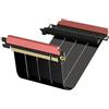 LINKUP - AVA5 Cavo Riser PCIE 5.0 | Pronto per RTX5090 RX9070 GPU | Velocità x16 128GB/s | Compatibile con PCIE 4.0 | Progettato per ITX | Doppia inversa, Nero 19cm (Lunghezza totale 21cm)