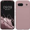 kwmobile Custodia Compatibile con Google Pixel 8a Cover - Back Case per Smartphone in Silicone TPU - Protezione Gommata - lilla color carne
