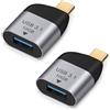 AIYEEN Adattatore USB C a USB da 10 Gbps, adattatore USB C maschio a USB 3.1 femmina convertitore OTG compatibile con iPhone 15/16, MacBook Pro/Air 22/23, PC, laptop, Dell XPS (confezione da 2)