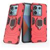Max Power Digital Cover per Xiaomi Redmi Note 13 Pro 5G / Poco X6 con Anello, Custodia Supporto Magnetica Rigida Resistente Antiurto Doppio Strato Protettiva Calamita Bumper Case (Xiaomi Redmi Note 13 Pro 5G, Rosso)